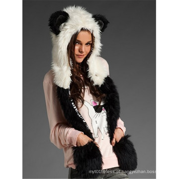 Mulheres Inverno Imitar Animal Softextile Faux Fur tecido tecido